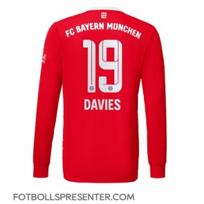 Bayern Munich Alphonso Davies #19 Hemma Matchtröja 2022-23 Långärmad